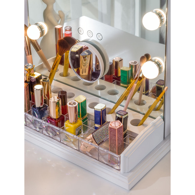 Rosdorf Park Schuler Vanity Hollywood Touch Control Frameless Lighted